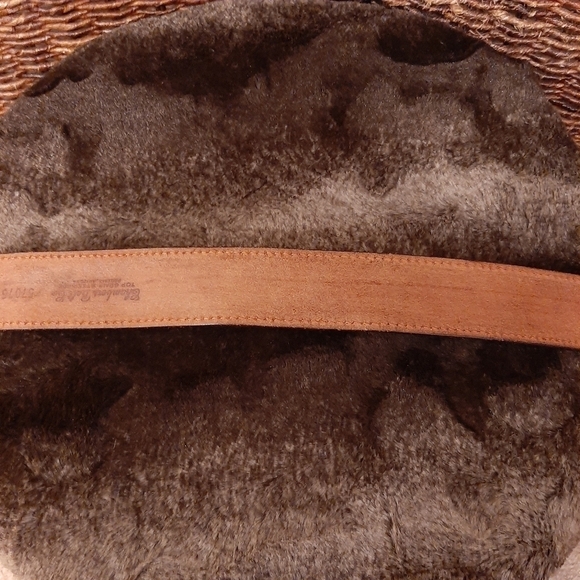 Chambers Belt Co. Top Grain Steer Hide Leather Belt 38 Tooled Floral Belt Boho - Picture 9 of 13